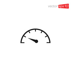 Speedometer Icon Design Vector Illustration