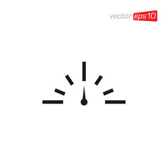 Speedometer Icon Design Vector Illustration