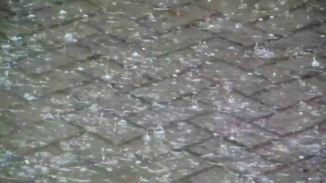 standing water on the streets when it rains
