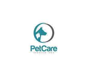 Pet Care Logo Design Vector