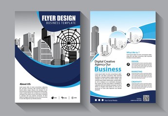 Business abstract vector template. Brochure design, cover modern layout, annual report, poster, flyer in A4 with colorful triangles, geometric shapes for tech, science, market with light background