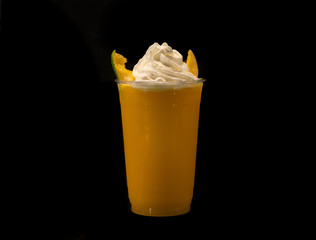 Mango fruit smoothie frozen drink