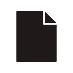 Paper, file, document icon in trendy flat style design. Vector graphic illustration. Paper icon for website design, logo, and ui. Pixel perfect. EPS 10.