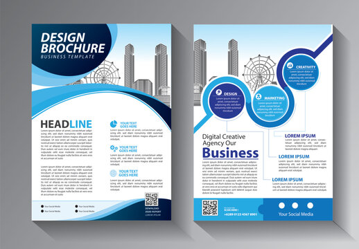 Business abstract vector template. Brochure design, cover modern layout, annual report, poster, flyer in A4 with colorful triangles, geometric shapes for tech, science, market with light background