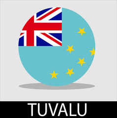 the symbol of the country's flag of tuvalu with a white background