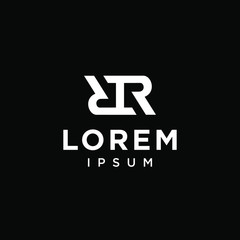 Obraz premium initial R RR icon logo logotype font vector design in elegant and trendy sporty monogram style