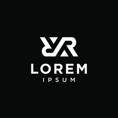 initial R RR icon logo logotype font vector design in elegant and trendy sporty monogram style