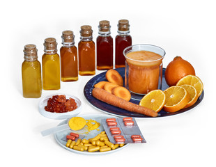 Turmeric (Curcuma longa Linn) herbal supplement In powder, capsules, juice, gummies, tablets form