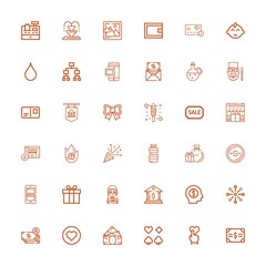 Editable 36 card icons for web and mobile