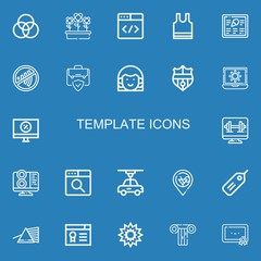 Editable 22 template icons for web and mobile