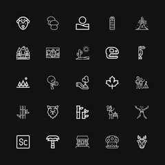 Editable 25 forest icons for web and mobile