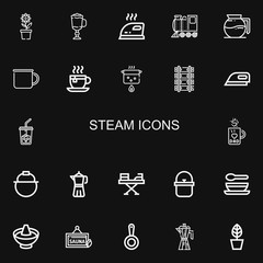 Editable 22 steam icons for web and mobile