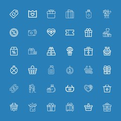 Editable 36 offer icons for web and mobile