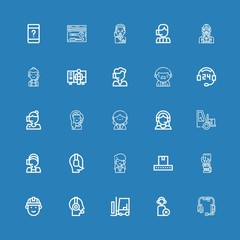 Editable 25 operator icons for web and mobile