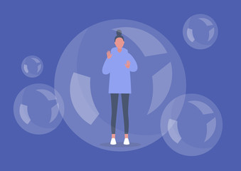 Echo chamber, an environment in which a person encounters only beliefs or opinions that coincide with their own, so that the existing views are reinforced and alternative ideas are not considered