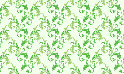 Unique floral pattern background for spring, with leaf and flower elegant design.