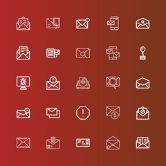 Editable 25 spam icons for web and mobile