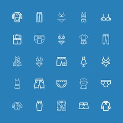 Editable 25 underwear icons for web and mobile