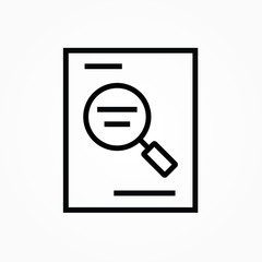 search word outline icon design vector illustration