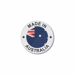Circle National flag (Made in) - Australia