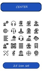 center icon set