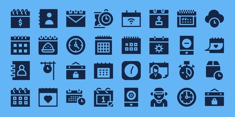 date icon set