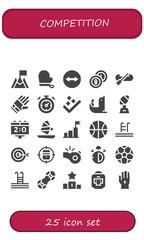 competition icon set