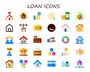 loan icon set
