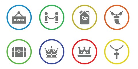 Modern Simple Set of golden Vector filled Icons