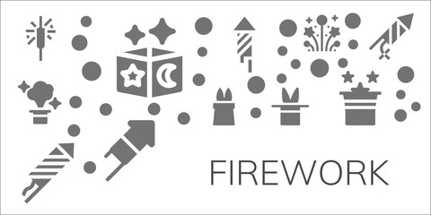 firework icon set