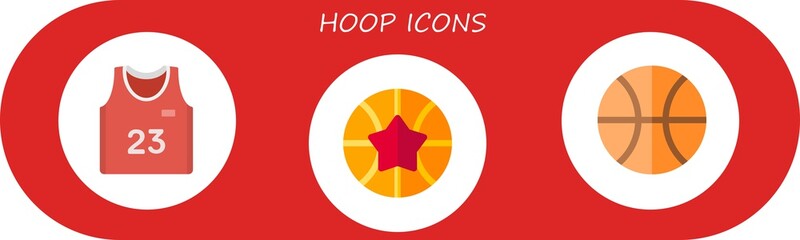 hoop icon set