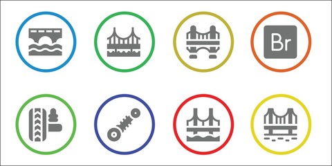 suspension icon set