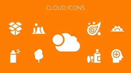 cloud icon set