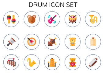 drum icon set