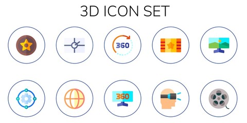 3d icon set