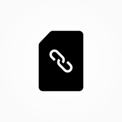 document link notes sign icon design