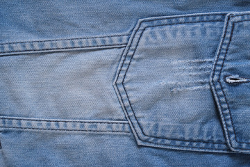 Fototapeta premium Surface of blue Jeans for design