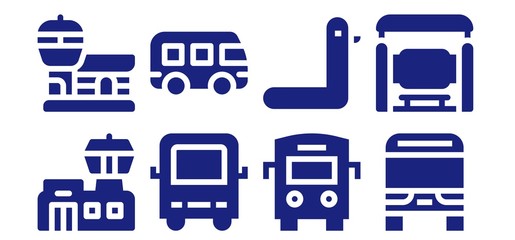 arrival icon set