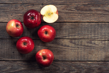 Organic GMO free high iron red apples, variety Gizil Ahmedi, bred in Azerbaijan