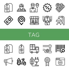 tag icon set