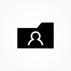 user folder single icon design vector illustration