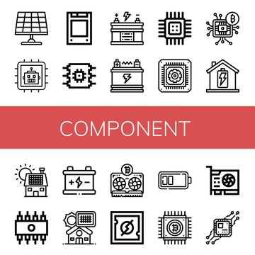 component icon set