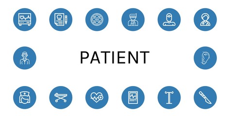 patient icon set