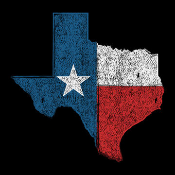 Grunge Texas State Vector