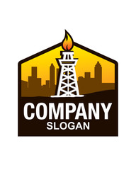 Fototapeta premium Oilfield Company Logo