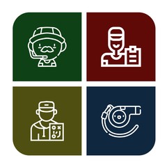 trainer simple icons set