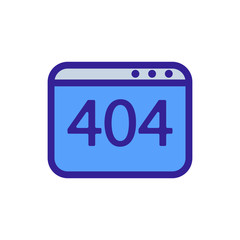 Browser bug icon vector. Thin line sign. Isolated contour symbol illustration