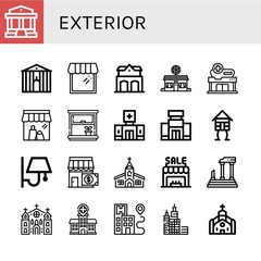 exterior icon set