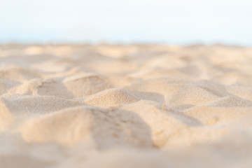 Empty sea and beach sand with soft focus
