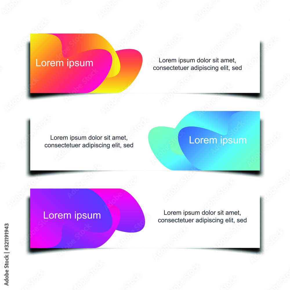 Poster Abstract Web banner design background or header Templates vector illustration